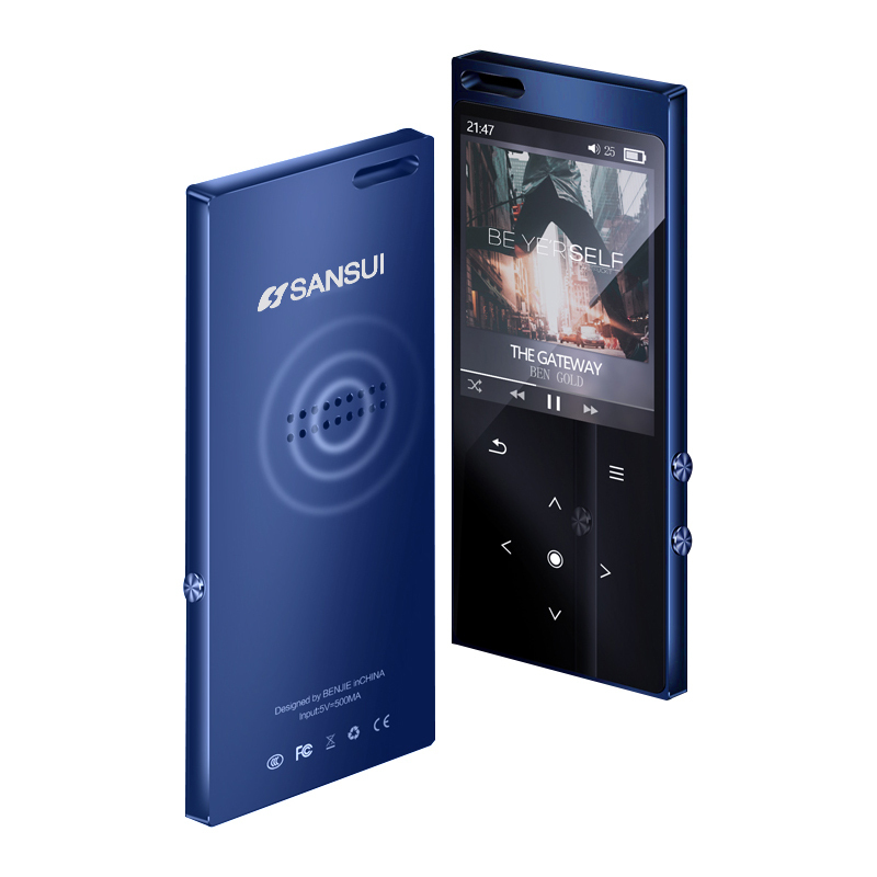 山水(SANSUI)mp3播放器 F8 学生随身听音乐运动触屏mp4录音笔电子书英语听力 蓝牙8G蓝色