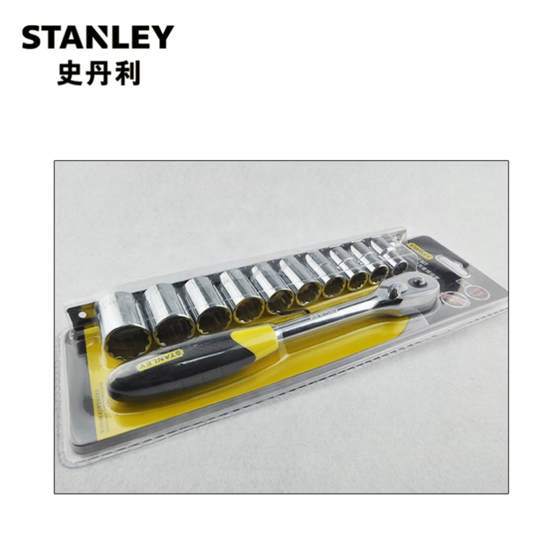 史丹利(STANLEY)95-322-1-23 11件10MM系列套头组套 棘轮扳手组套汽修工具高清大图