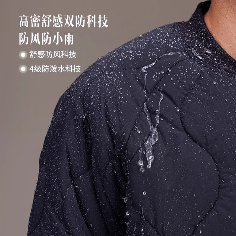 蕉下立领气绒服男CL18923冬季外套飞行夹克保暖宽松棉袄轻薄棉衣