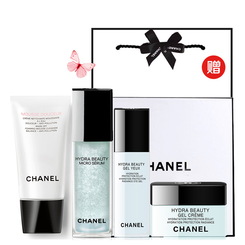 chanel/香奈儿 山茶花补水保湿护肤化妆品套装 4件套(三合一洁面 眼霜