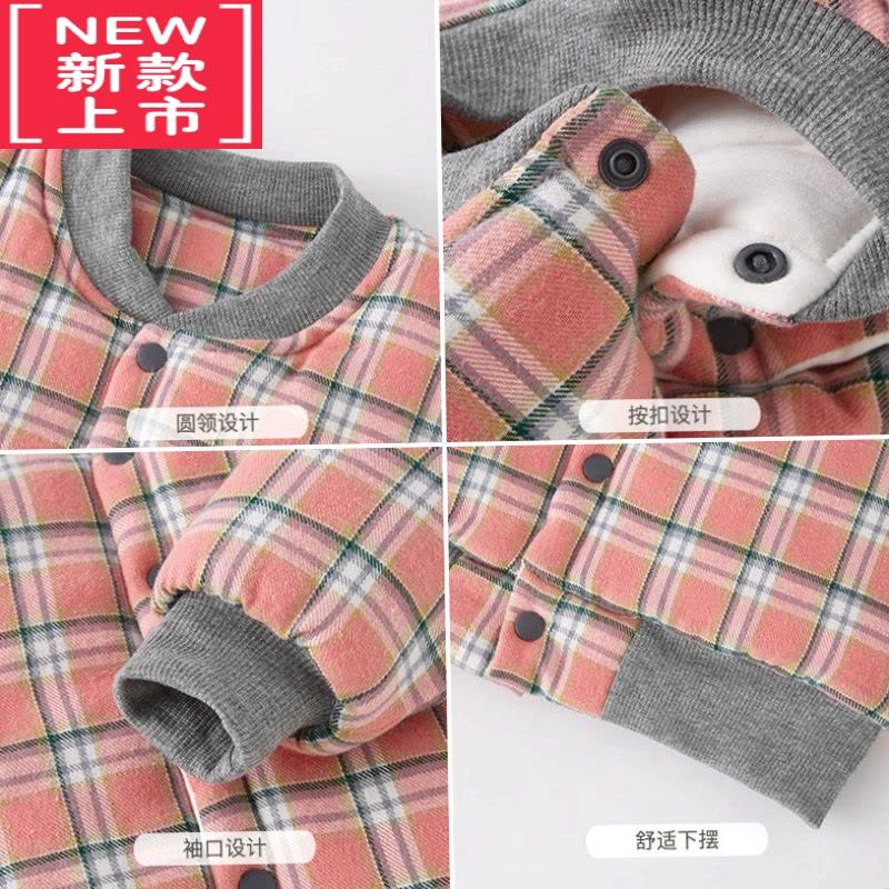 可莉允儿童棉袄棉服冬季校服内胆器内穿男童棉衣学生保暖加绒加厚图片