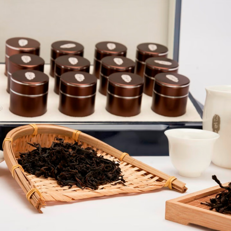 传百年茶叶 牛栏坑肉桂正岩茶叶精美包装礼盒茶叶 102克/盒 (8.5克*12泡)高清大图