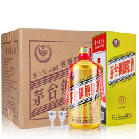 瀑台（PUTAI）贵州国液茅台镇原浆酒酱香型白酒53度纯粮食高粱坤沙窖藏酒整箱500ml*6瓶婚礼喜酒礼盒装送礼接待用酒