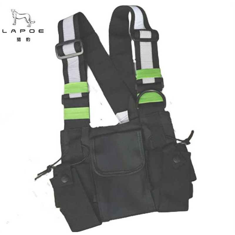 猎豹背带式对讲机电子设备收纳包背心包胸包T7752/个高清大图
