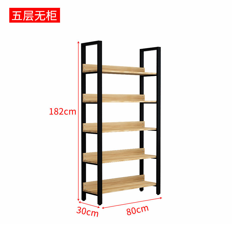 超市货柜货架精品展示陈列架隔断陈列柜鞋架样品置物架储物架花架 5层长80宽30高182