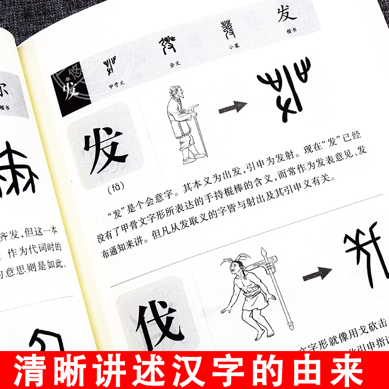 [醉染正版]说文解字正版+汉字王国全2册许慎著 给孩子的文字演变图解 少儿小学生说文解字部首今释儿童版大全集 汉字奥秘文高清大图