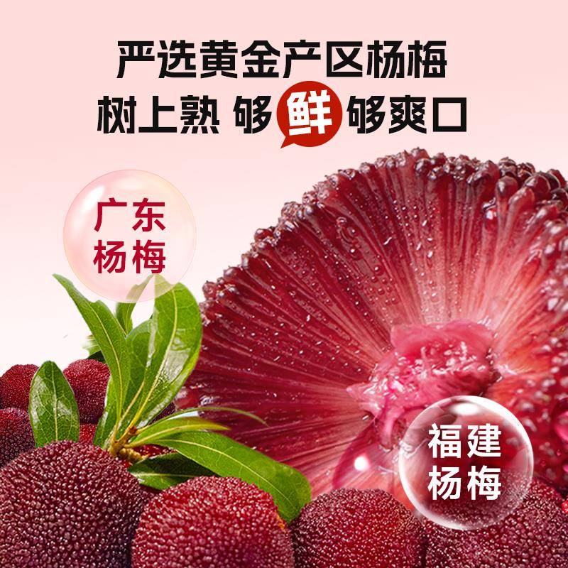 轻上冰镇杨梅山楂100%果汁饮品夏季解暑酸梅汁含NFC杨梅原汁饮料高清大图