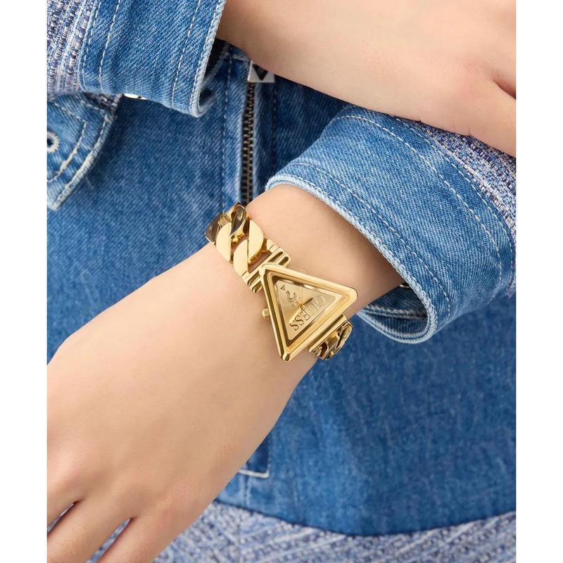 GUESS女款金表复古时尚石英表简约百搭通勤手表高清大图