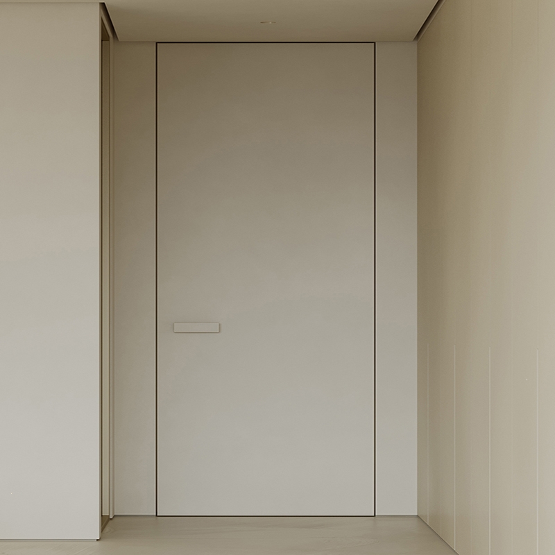 古达定制无框门隐形门暗门极简窄边隐框铝木门现代简约室内卧室门