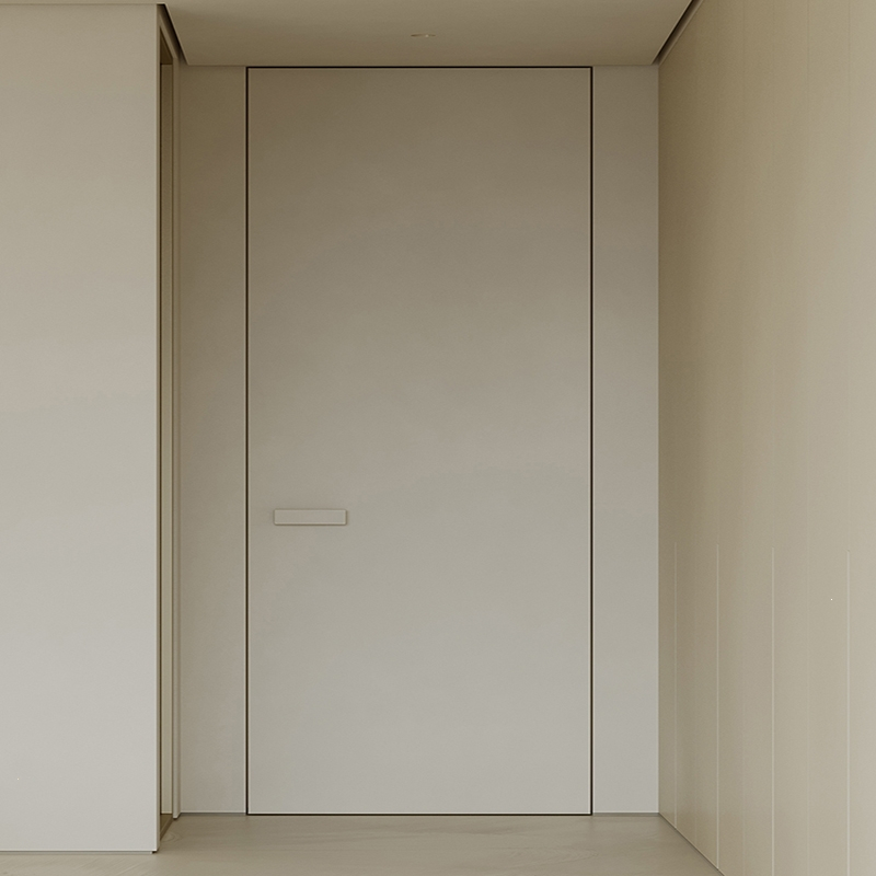 古达定制无框门隐形门暗门极简窄边隐框铝木门现代简约室内卧室门