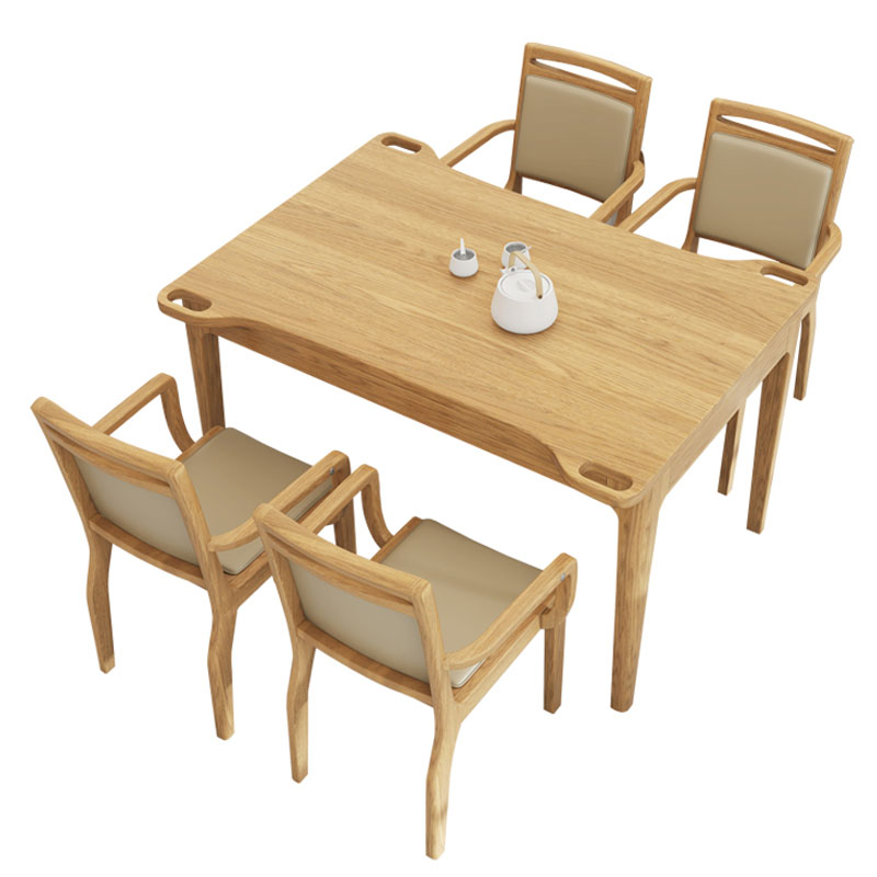 芙瑞塔桌椅组合一桌四椅套高清大图