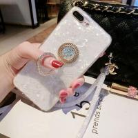 适用冰晶贝壳oppo59s手机壳女款83t指环支架1挂绳73套79k潮57m