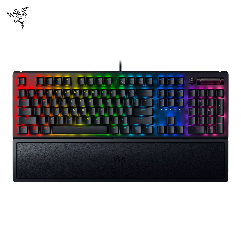 雷蛇(razer)黑寡妇蜘蛛v3绿轴-104键rgb 机械键盘