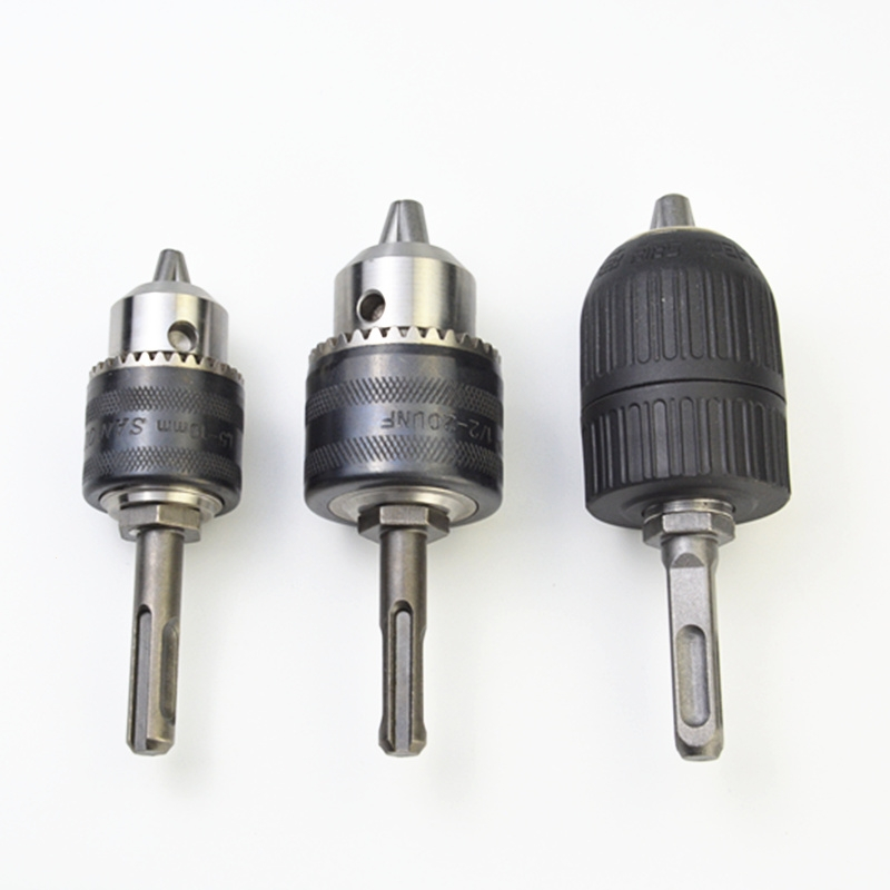 冲击钻转换手电钻夹头圆柄时光旧巷连接杆电锤风批电动扳手变电钻夹头