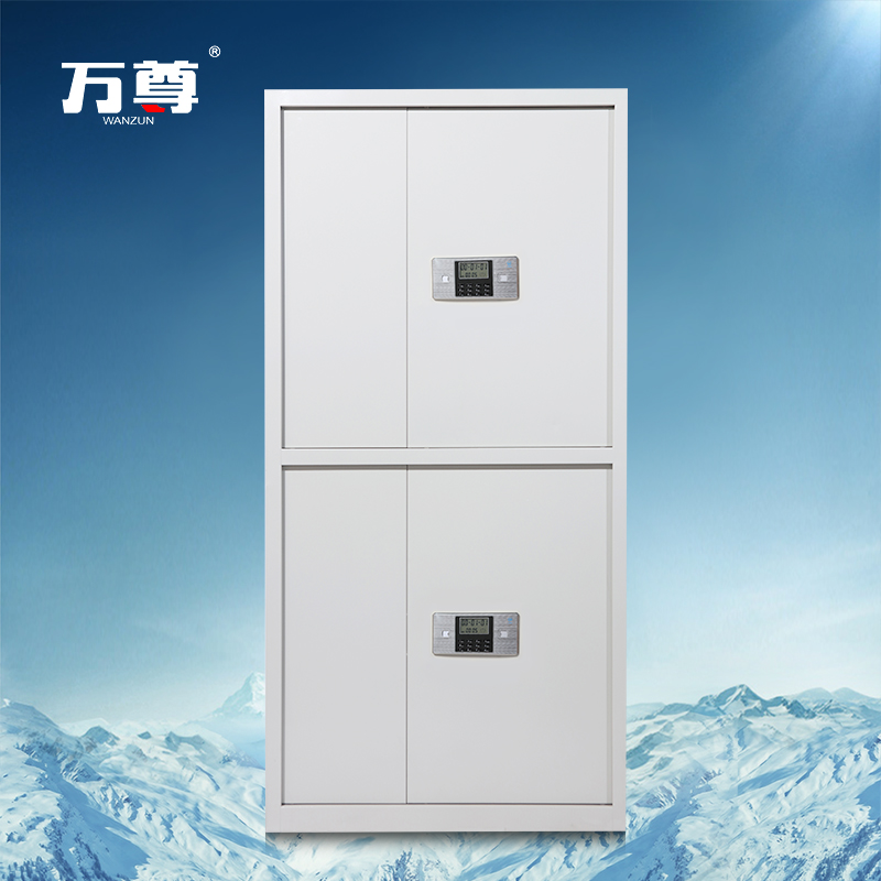万尊 电子保密柜文件柜档案柜保险柜双保险密码柜电子锁通体双节柜高清大图