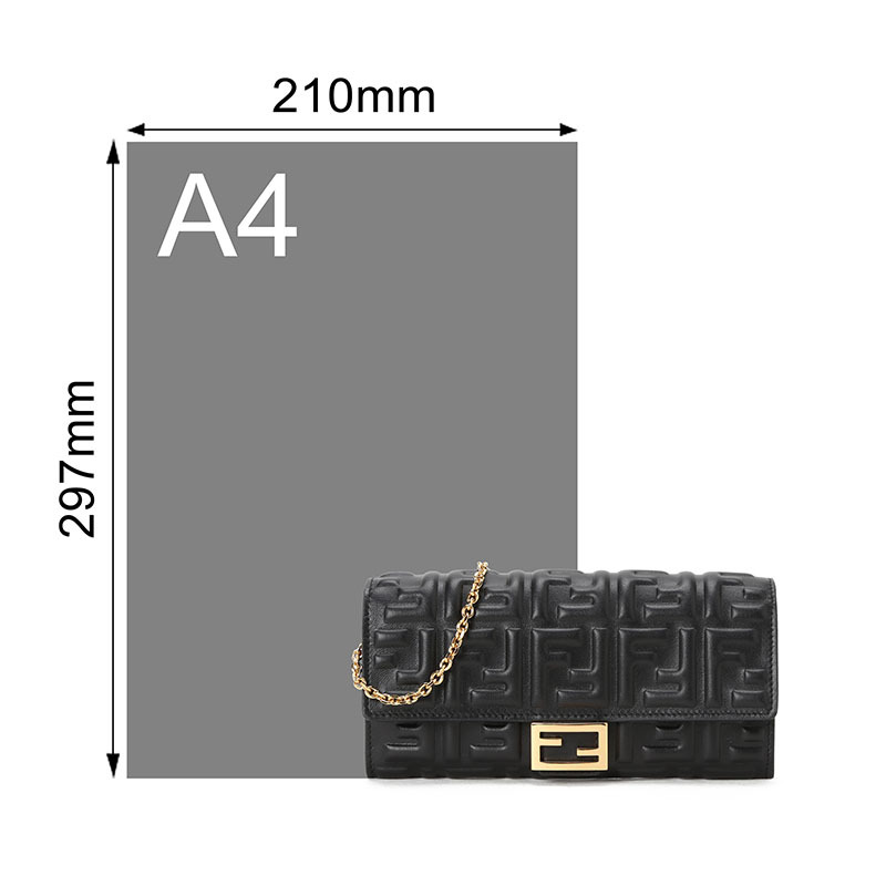 预订 FENDI 芬迪 CONTINENTAL WOC包 单肩包 斜挎包 链条包中号 FF标识FF压纹8M0365金扣