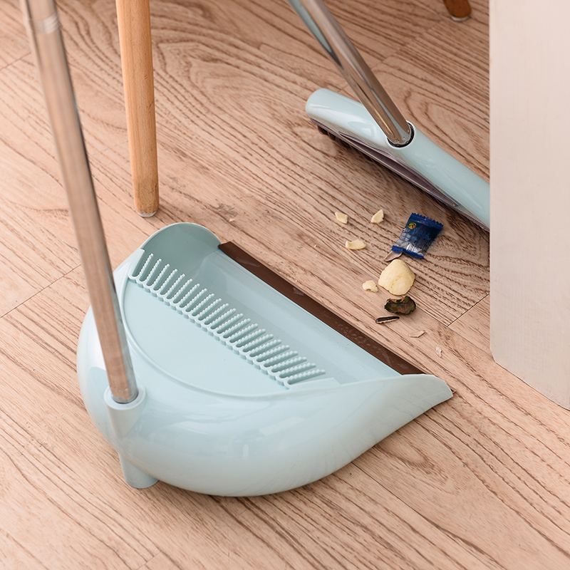 家用带刮齿簸箕扫把套装扫地清洁工具软毛扫帚家用笤帚撮箕组合