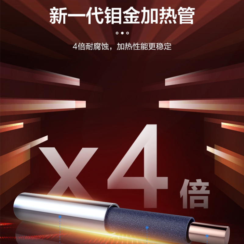 统帅(Leader)海尔出品电热水器60升家用2200W速热二级能效防电墙健康抑菌四季温水DY1