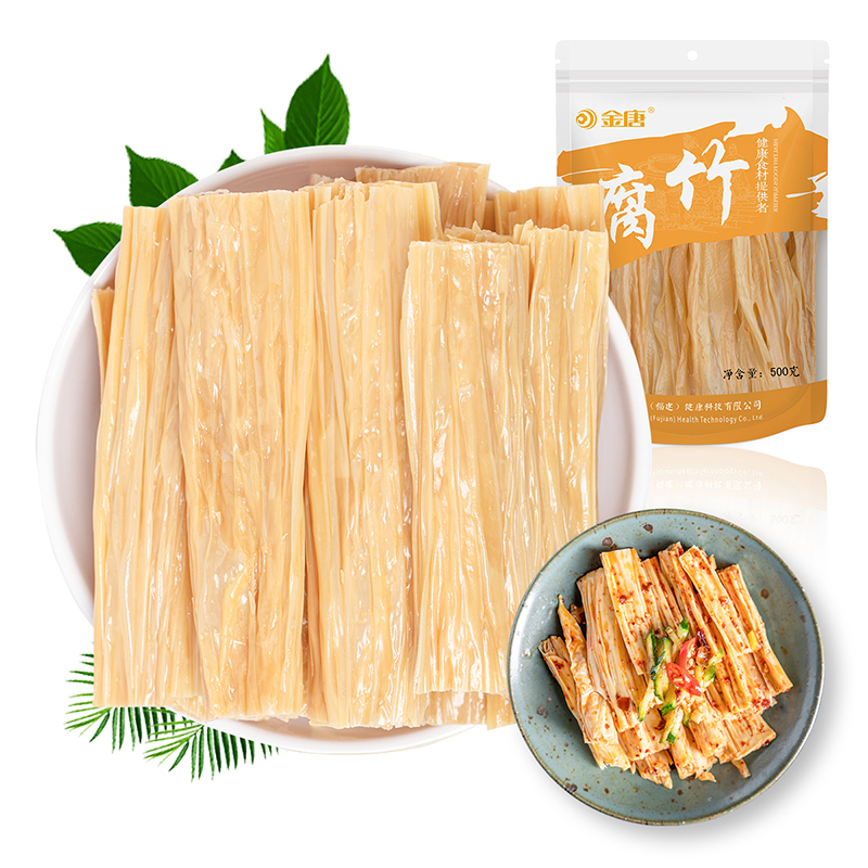 金唐(KTANG)腐竹500g 黄豆原浆腐竹 手工制作豆腐皮豆皮干货 火锅涮菜凉拌菜必备