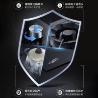 华帝(vatti)4.5KW大火力可调节燃气灶液化气台嵌式两用双眼灶炉头离子熄火钢化玻璃灶台i10059B