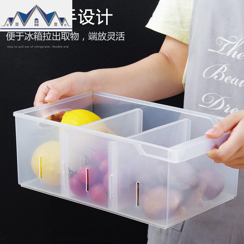 厨房分隔收纳盒保鲜盒 食材蔬果塑料储物盒冰箱收纳 三维工匠高清大图