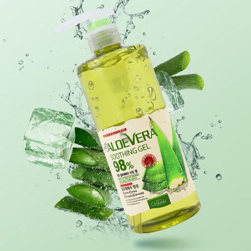施姈芦荟胶 韩国原装进口 芦荟舒缓保湿 补水 芦荟凝胶400g(按压式)