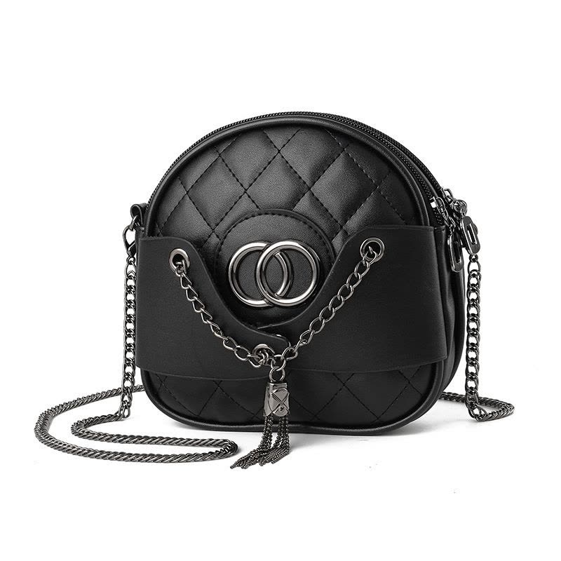 斯妮拉 青年韩版时尚小包包女2023新款潮女包韩版清新菱格链条小香风时尚单肩斜挎小包一件图片