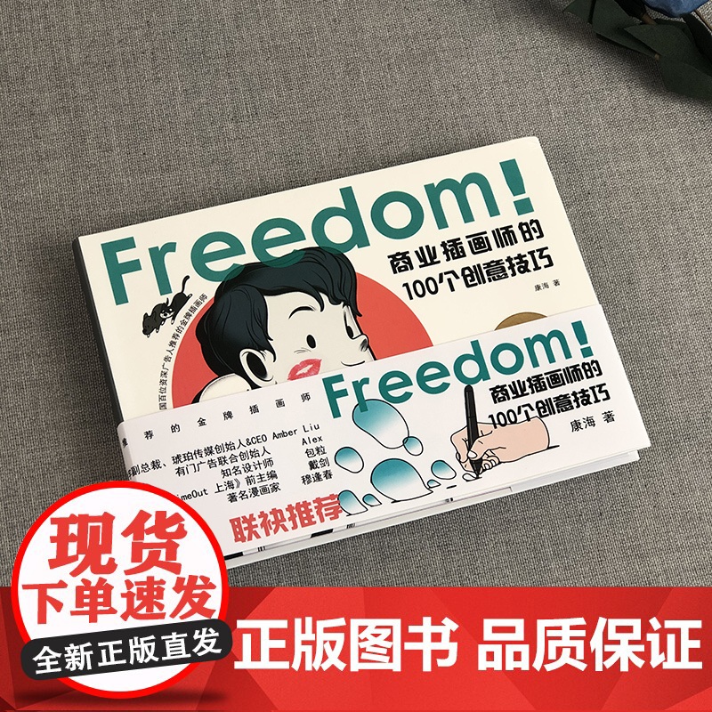 FREEDOM 商业插画师的100个创意技巧 何康海 著 绘画高清大图