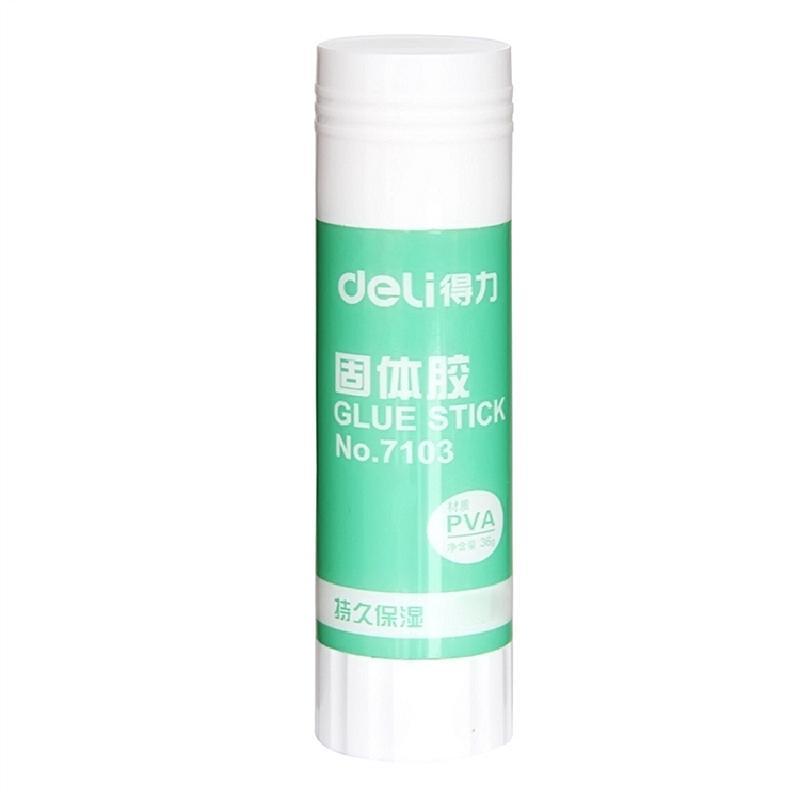 得力7103固体胶(无色)(只)万能胶 强力胶 胶水 12只/组