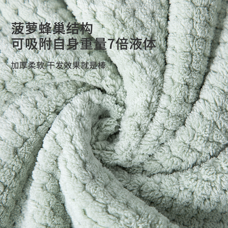 [补贴10%]干发帽女超强吸水速干加厚2024新款干发神器包头毛巾洗头浴帽 象牙白高清大图