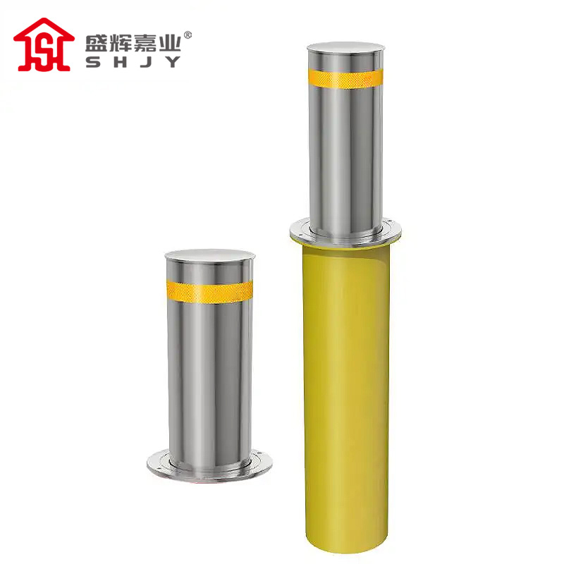 盛辉嘉业 电动升降柱军绿色全自动升降挡车柱 遥控升降柱阻车器定制方案高清大图