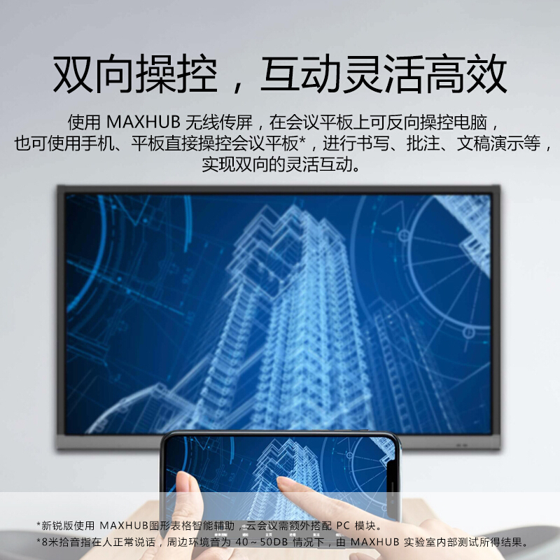 MAXHUB 经典款 V5 智能会议平板 交互式电子白板视频会议触摸一体机电视显示器 CA75CA+i7模块 5件套装