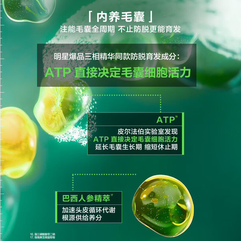 法国原装进口馥绿德雅小白珠防脱洗发水强韧发根固发育发防掉发洗发露洗头膏小样旅行装50ml