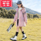 可莉允女童外套秋冬2022新款洋气中大童韩版加绒加厚派克服女孩冬季棉服