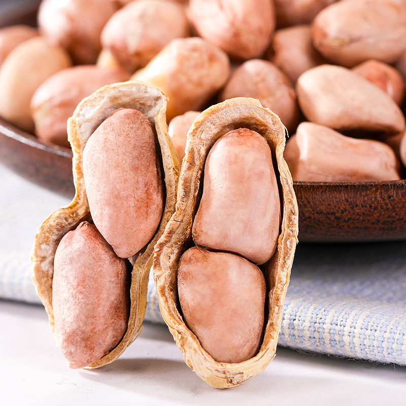 [满88减50元]欧贝拉龙岩花生蒜香味500g带壳花生米多味零食花生小吃炒货休闲食品