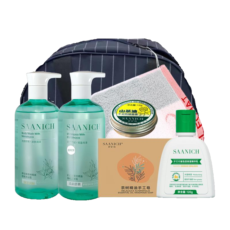 萨尼奇茶树精油沐浴洗漱6件装 1152克/套高清大图