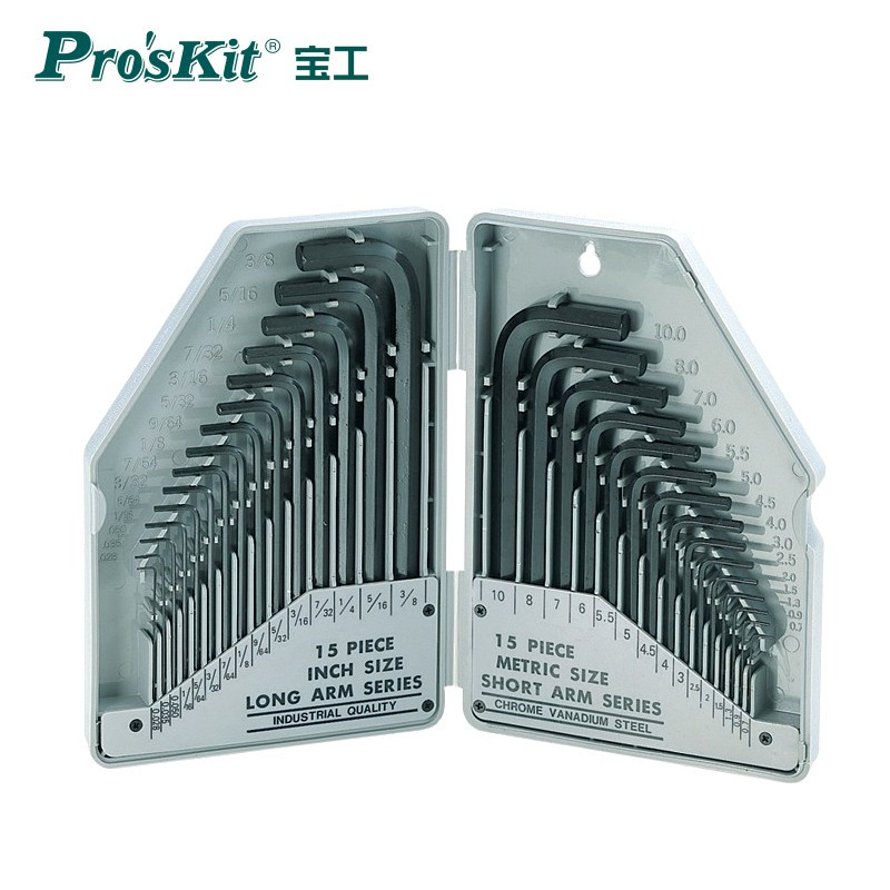宝工(Pro’skit) 8PK-027 内六角板手组30支组公英制