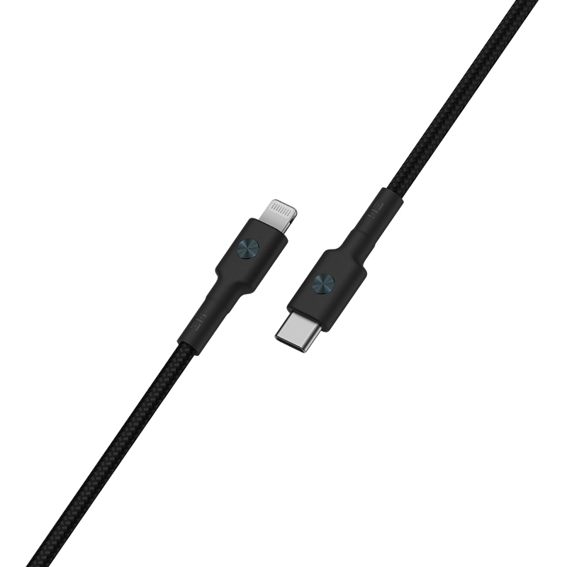 ZMI紫米苹果MFI认证PD快充线编织线/数据线USB-C to Lightning充电线适用于iPhone14/13M