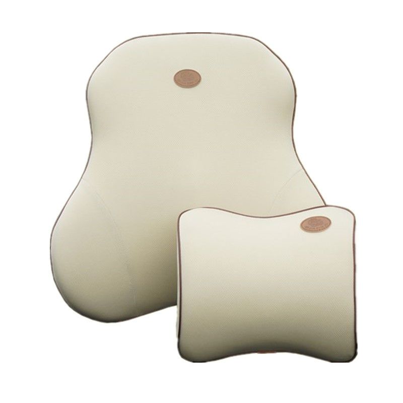 汽车腰靠颈枕靠腰枕腰垫记忆棉头枕腰靠套装靠背垫靠枕