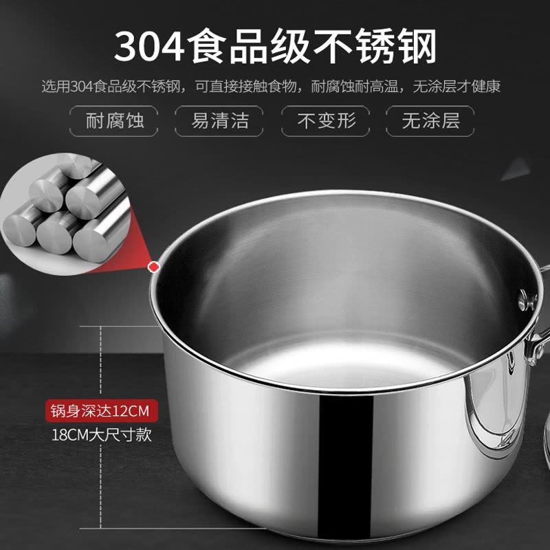 美事多多保蒂克18cm名士奶锅（电木柄）图片