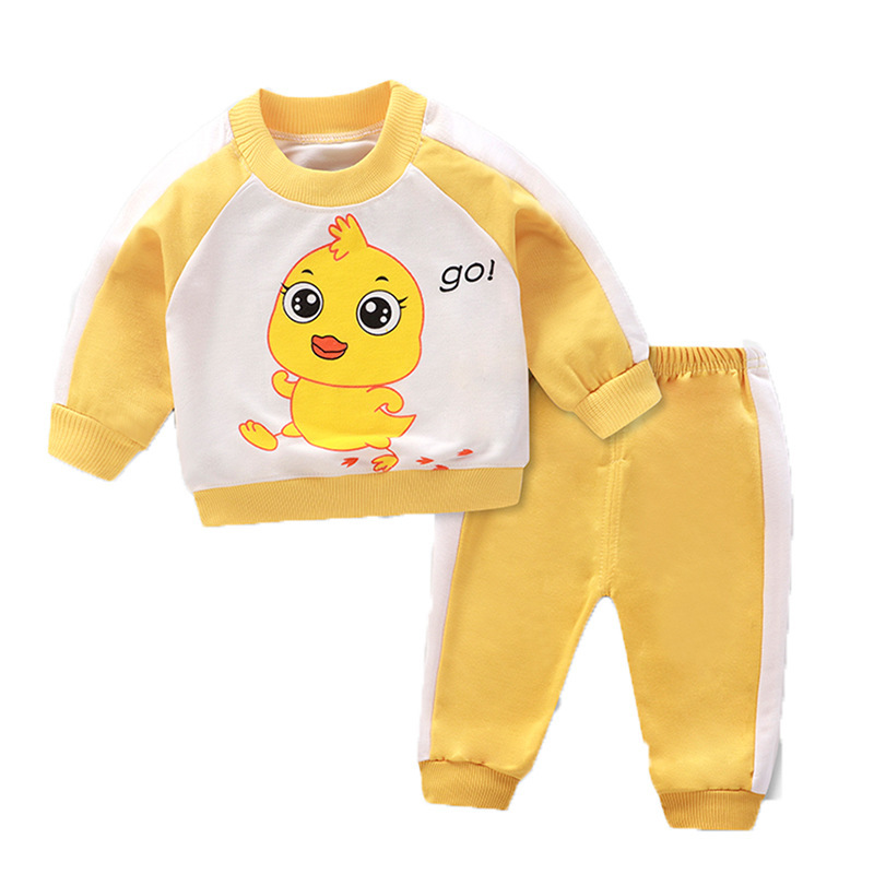 儿童卫衣套装男童女童宝宝春秋季外穿衣服时尚长袖套装休闲潮童元气