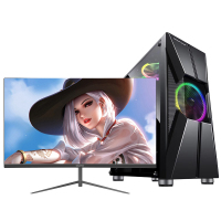 铭能 11代i5六核/GTX1650独显/16G内存/512G固态 台式机 台式电脑 组装机 组装电脑 家用办公电脑主机 商务娱乐电脑台式 学生网课 吃鸡3D游戏电脑+24英寸全套