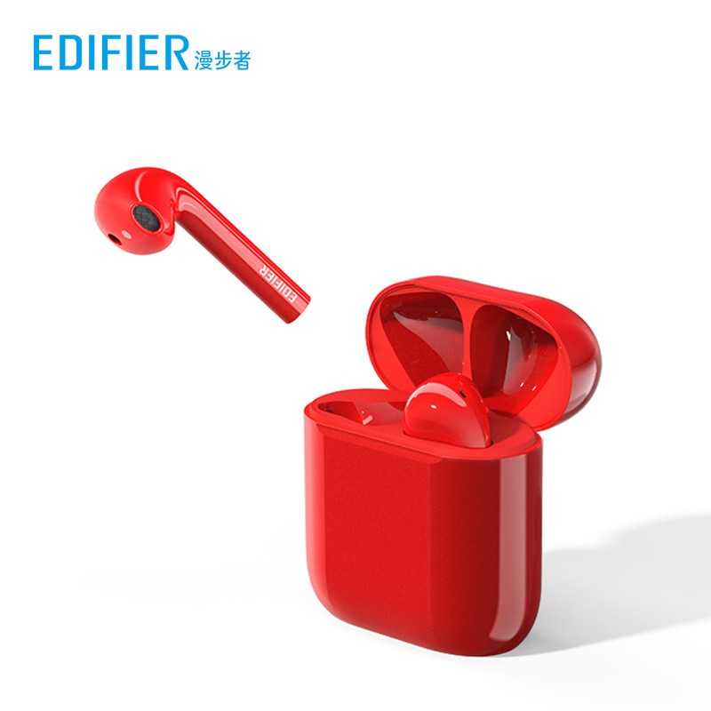 漫步者(EDIFIER)真无线AI骨传导降噪耳机DreamPods 黑色/红色