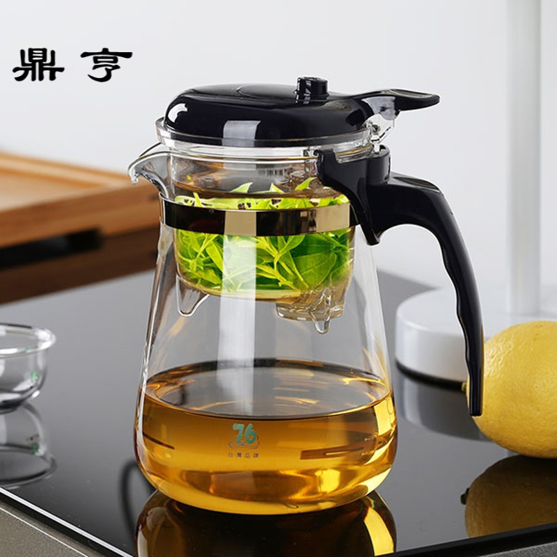 鼎亨台湾76飘逸杯泡茶壶耐热玻璃过滤茶水分离沏茶壶茶具杯子冲茶