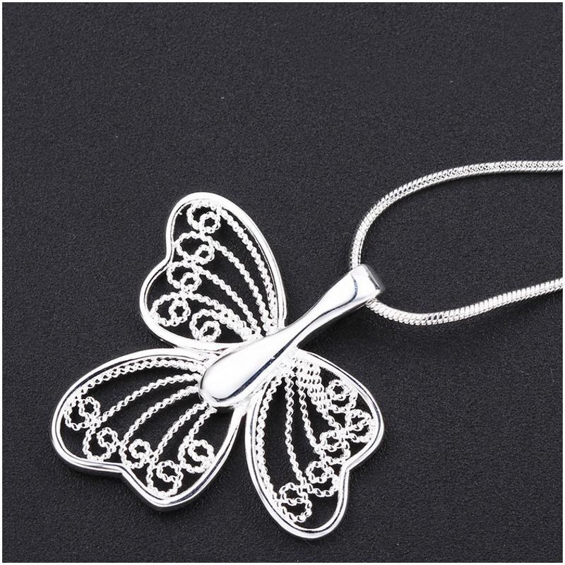 N688 Women Silver Necklace 镀925纯银女项链日韩版锁骨链潮人送女朋友七夕情人节礼物