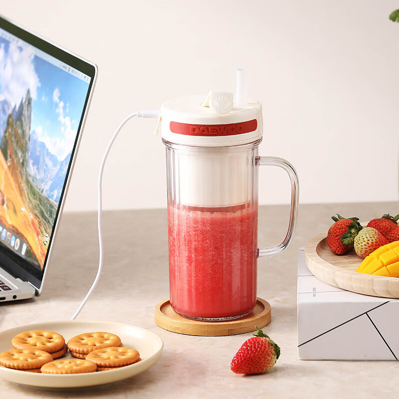 大宇(DAEWOO)榨汁杯家用小型随行电动便携式果汁杯 料理机DYLL-D30 升级版(彩邮外)高清大图