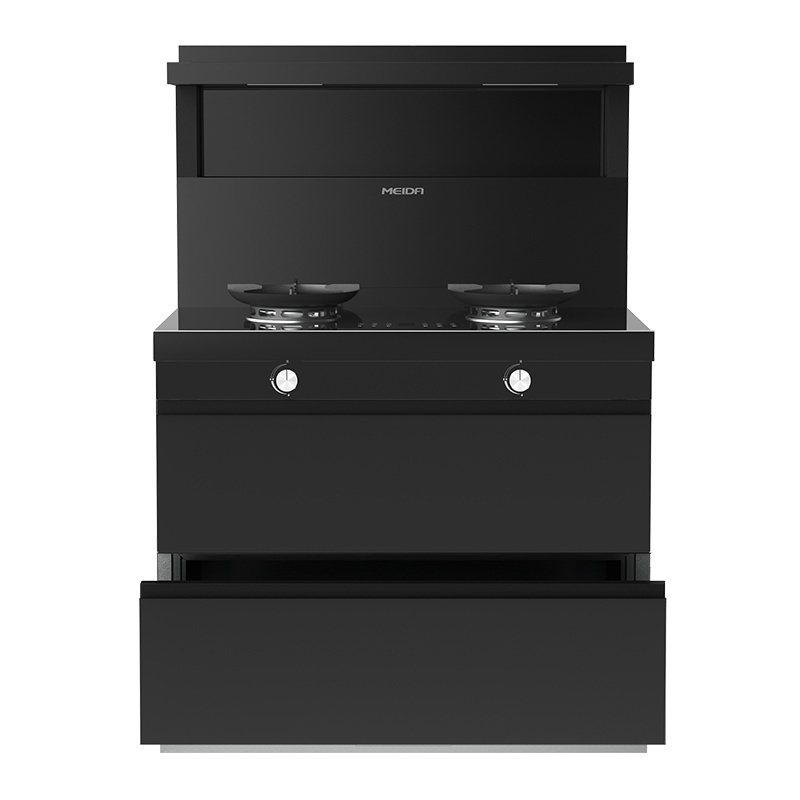 [新品]美大MEIDA二星消毒柜集成灶X70-A 智慧双变频 猛火节能 智能触控 自清洁,钢化玻璃面板 烟灶套装 液化气高清大图