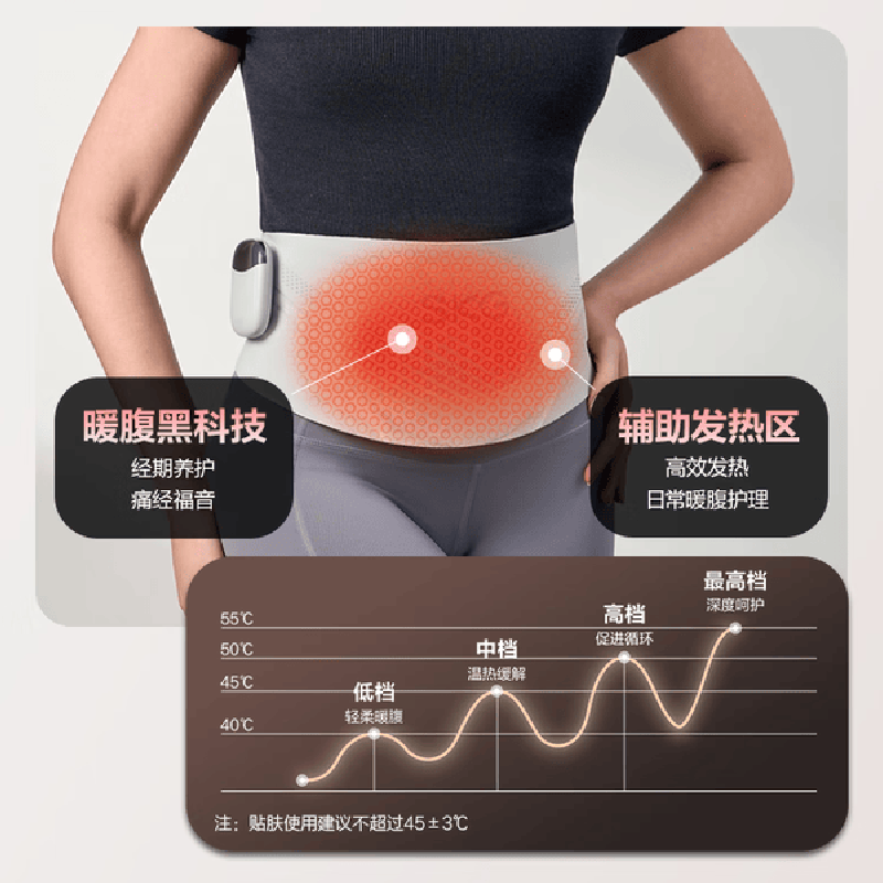 SKG腰部按摩仪K1系列1代 云母白高清大图