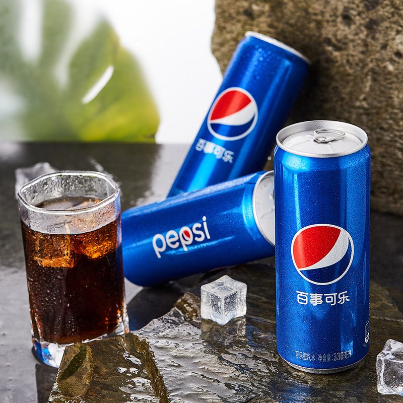 百事可乐可乐型汽水细长罐330ml6罐碳酸饮料