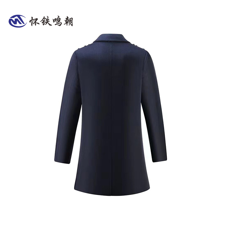 怀铁鸣朝呢子大衣HT-G022男装秋冬新款商务绅士保暖纯羊毛大衣外套男 个性定制 厂家直销高清大图